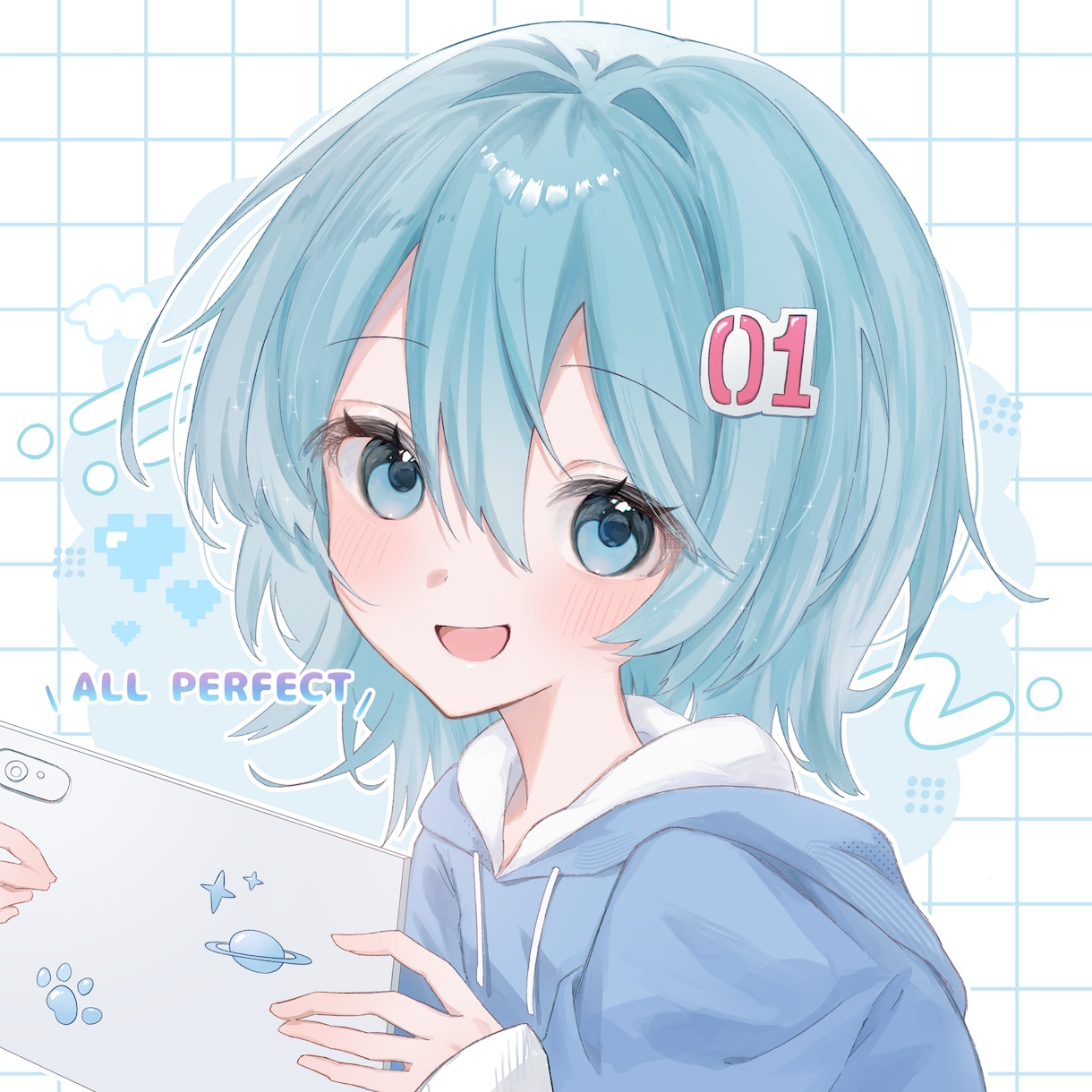 キラキラ可愛いイラストお届けします アイコン、立ち絵、1枚絵などお描きします◎ イメージ5