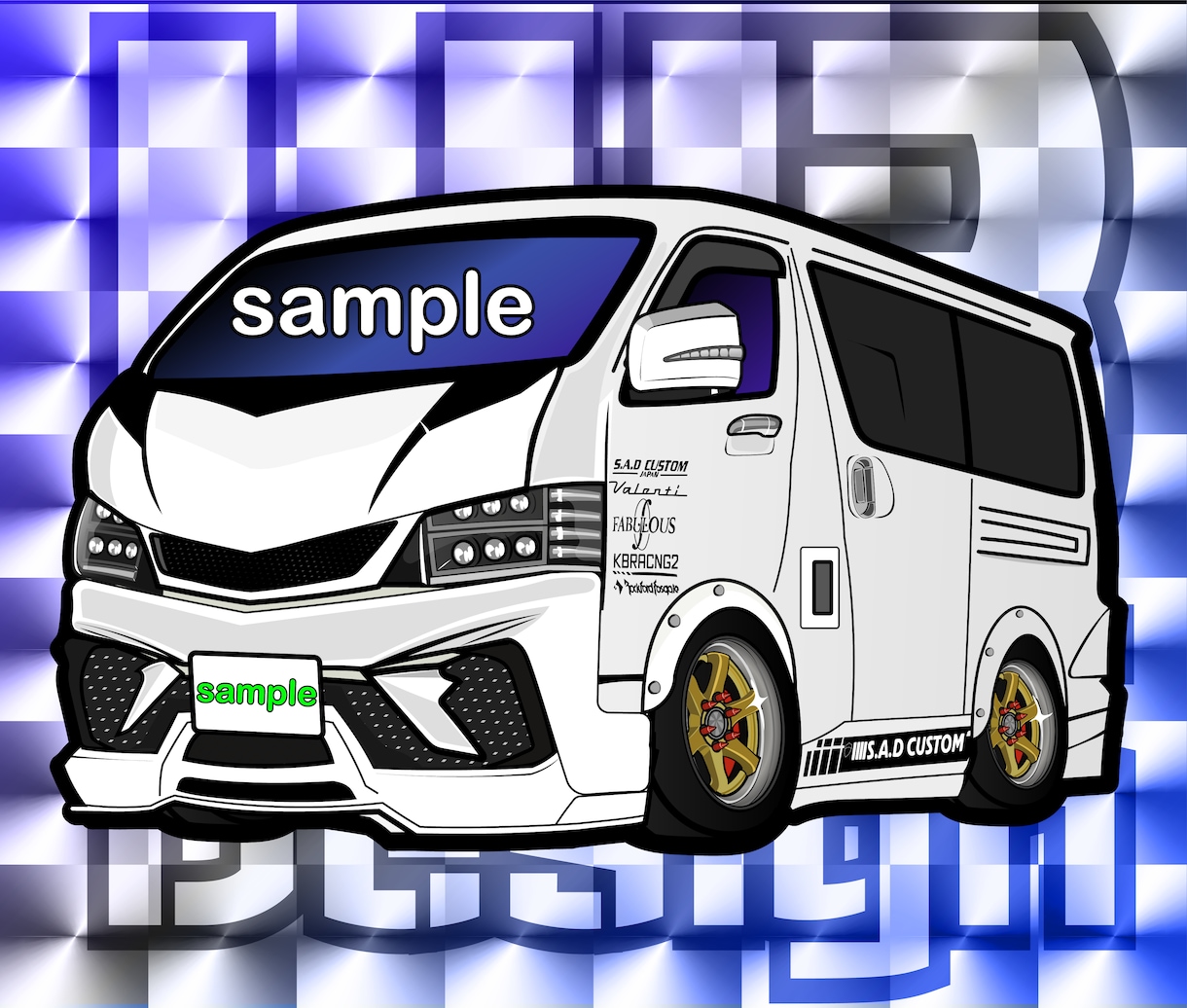 商用利用OK リアルな車イラストをお描きいたします 他ではないデフォルメ×リアルなイラストをお描きします イメージ4