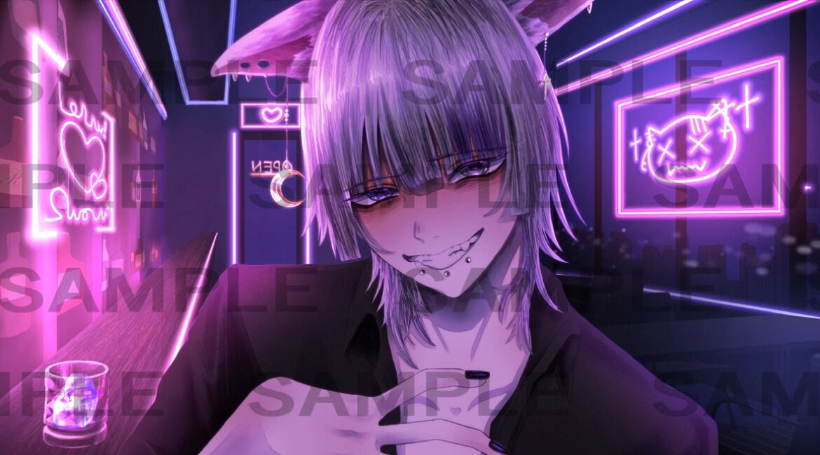 サムネ、立ち絵、夢絵等1枚絵お描きします 歌い手VTuber配信者実績あり かっこいい絵お描きします イメージ10