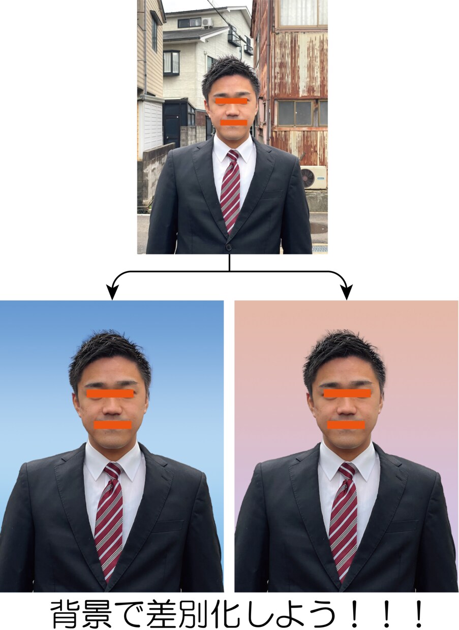 素敵な証明写真を作成します 周囲と差別化した証明写真を作りませんか？ イメージ1