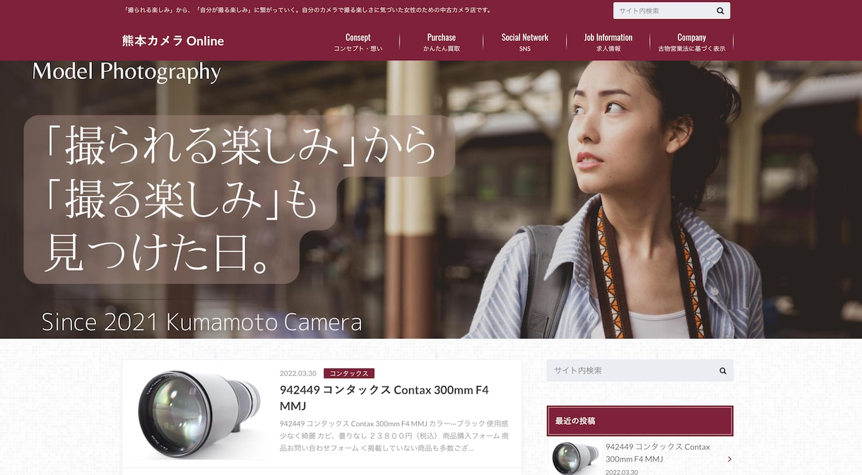 ストーリー性のあるホームページを制作します ワードプレスを使ったシンプルなサイト制作 イメージ2