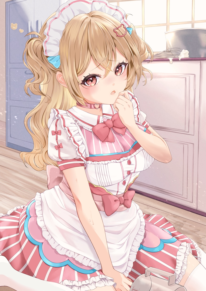 瞳の可愛い女の子のイラスト1枚絵を描きます キラキラな女の子のイラストやSDキャラなど イメージ5