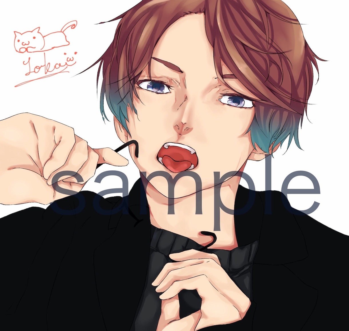 SNS用イラストやlive2D用イラスト描きます 女の子のアップイラストが得意です！ イメージ2
