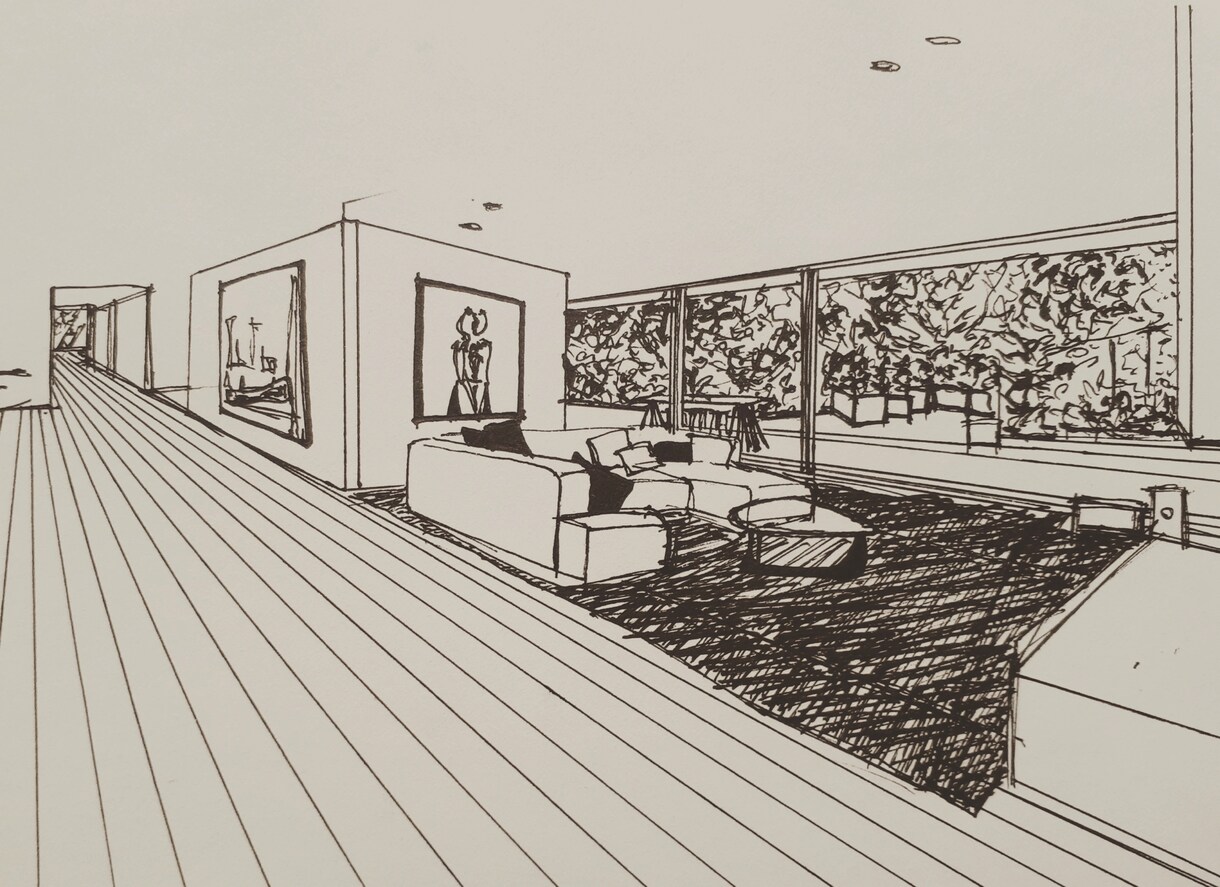 住宅、店舗など建築物のイラスト描きます 愛着のある建築物をイラストにしたい方へ イメージ2