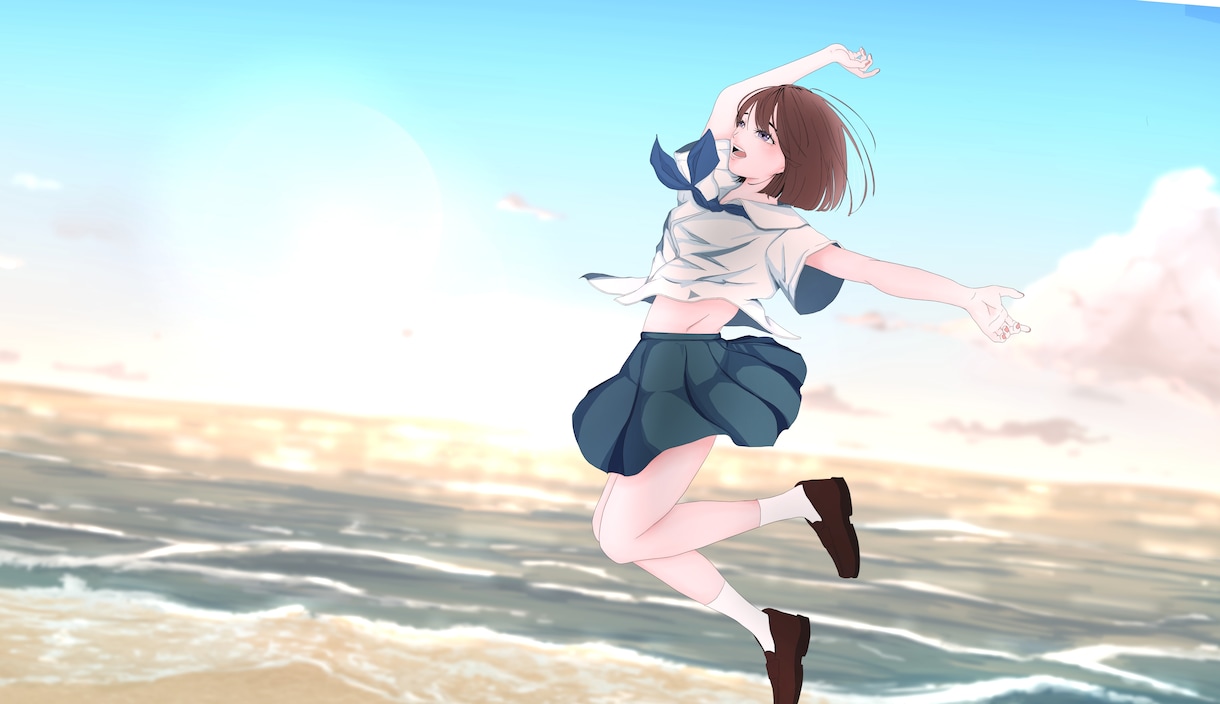 透明感のある女の子イラストをお描きします あなたの「好き」を、透明感のある一枚に。 イメージ5