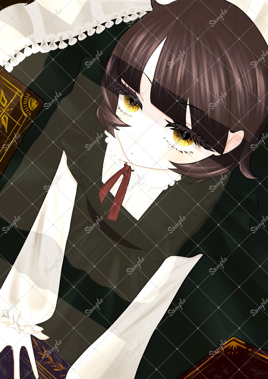雰囲気のあるキャラクターイラスト制作致します 一枚絵、立ち絵、パーツ分けイラスト、歌ってみたイラストなど！ イメージ5