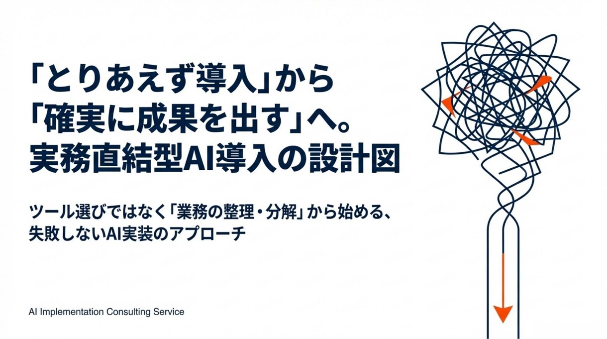 web面談で相談！業務分解・AI導入相談受けます 業務整理のサポートから実装代行相談まで イメージ1