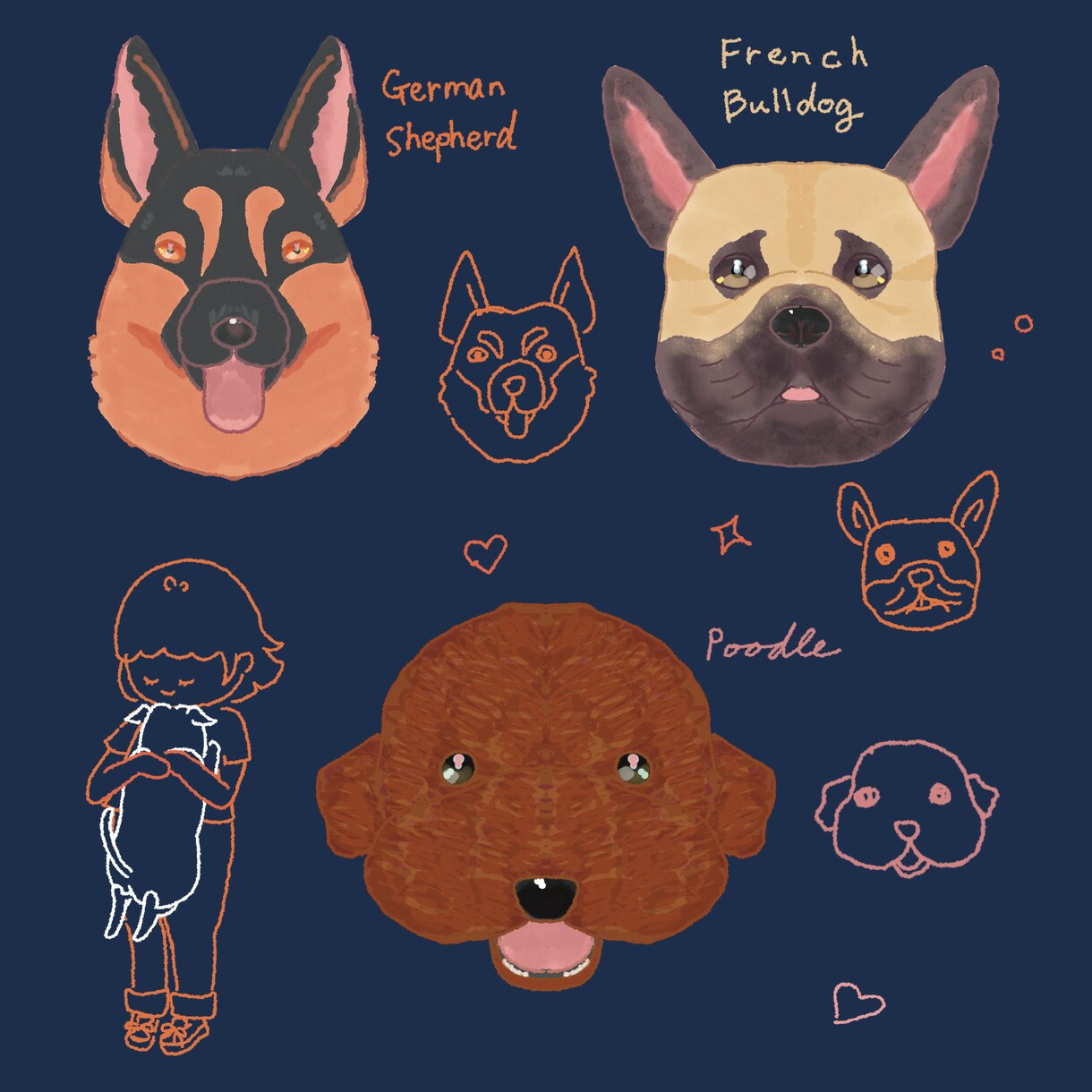 ゆるかわな動物イラスト(カエルカタツムリ)描きます シール、アイコン、アクキー用なんでも可愛く描けます。 イメージ10
