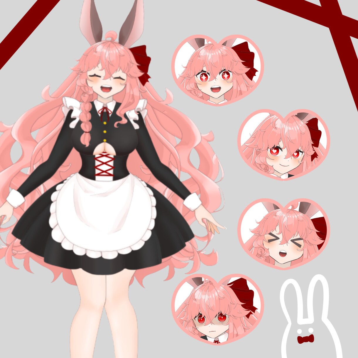 Vtuberデビューのお手伝いをします Live2D、立ち絵、三面図など全部込みです！ イメージ2