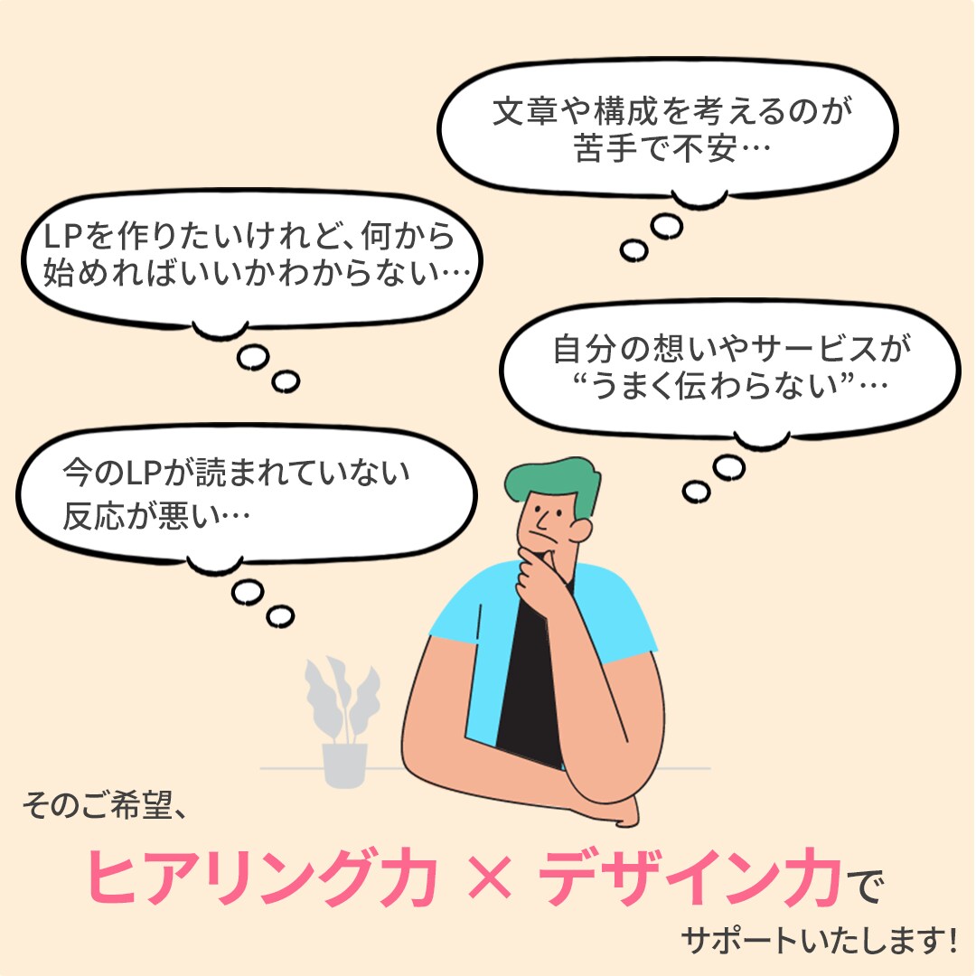 構成・文章込み｜スマホ対応LP制作します WIX・WordPress対応｜既存LPの改善にも対応 イメージ2