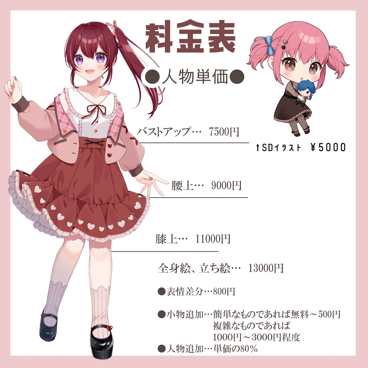 可愛く透明感のあるイラスト描きます Vtuber配信用、サムネ、グッズイラスト等 イメージ4