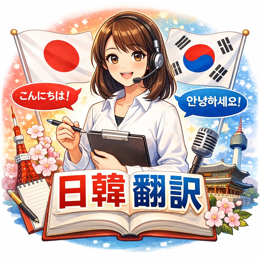 日本語⇆韓国語翻訳！スピーディに対応します ネイティブによる日本語⇆韓国語翻訳！ イメージ1
