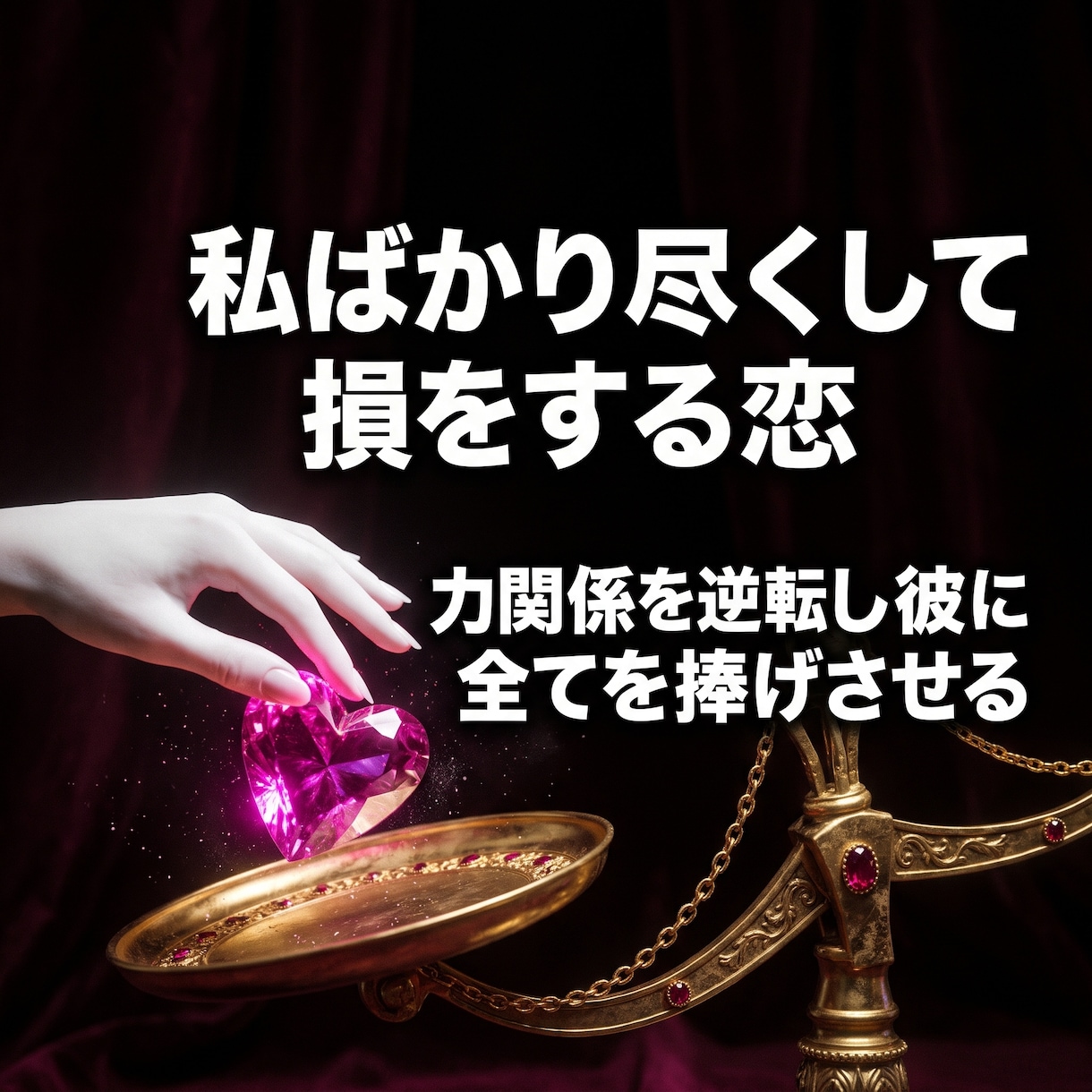報われない恋の宿命を破壊し愛される女王へ導きます どんな恋の苦境も一括救済。彼の本音と未来を思い通りに操る イメージ3