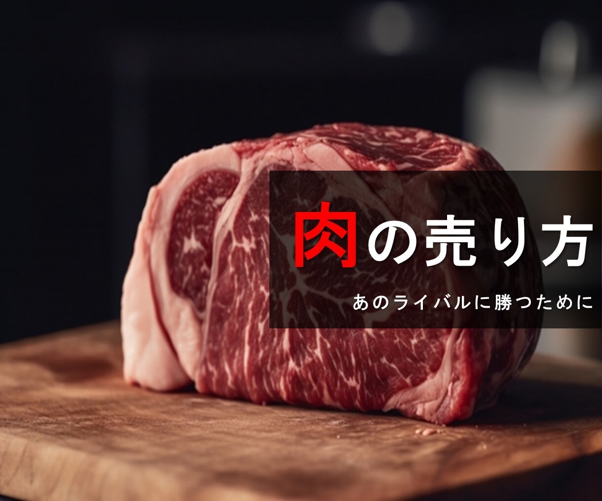 食肉営業のコンサルティングをします 牛肉の仕入れから販売まで実践してきた私のノウハウを伝授します イメージ1