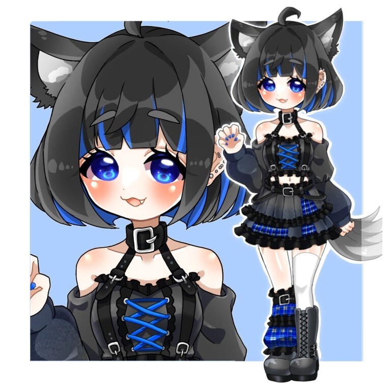 Vtuberなどの立ち絵描きます デフォルメ調の可愛い絵柄です！ イメージ2