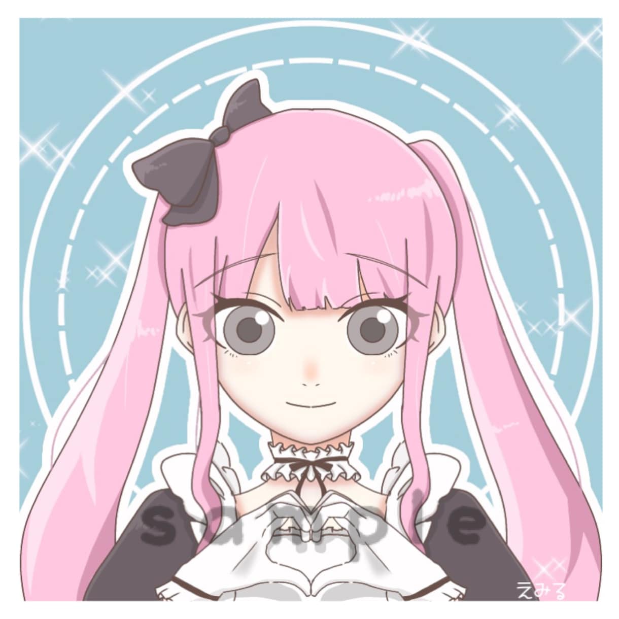 あなただけのキャラアイコン制作します SNSとゲーム用アイコンにお使いできるサイズです イメージ4