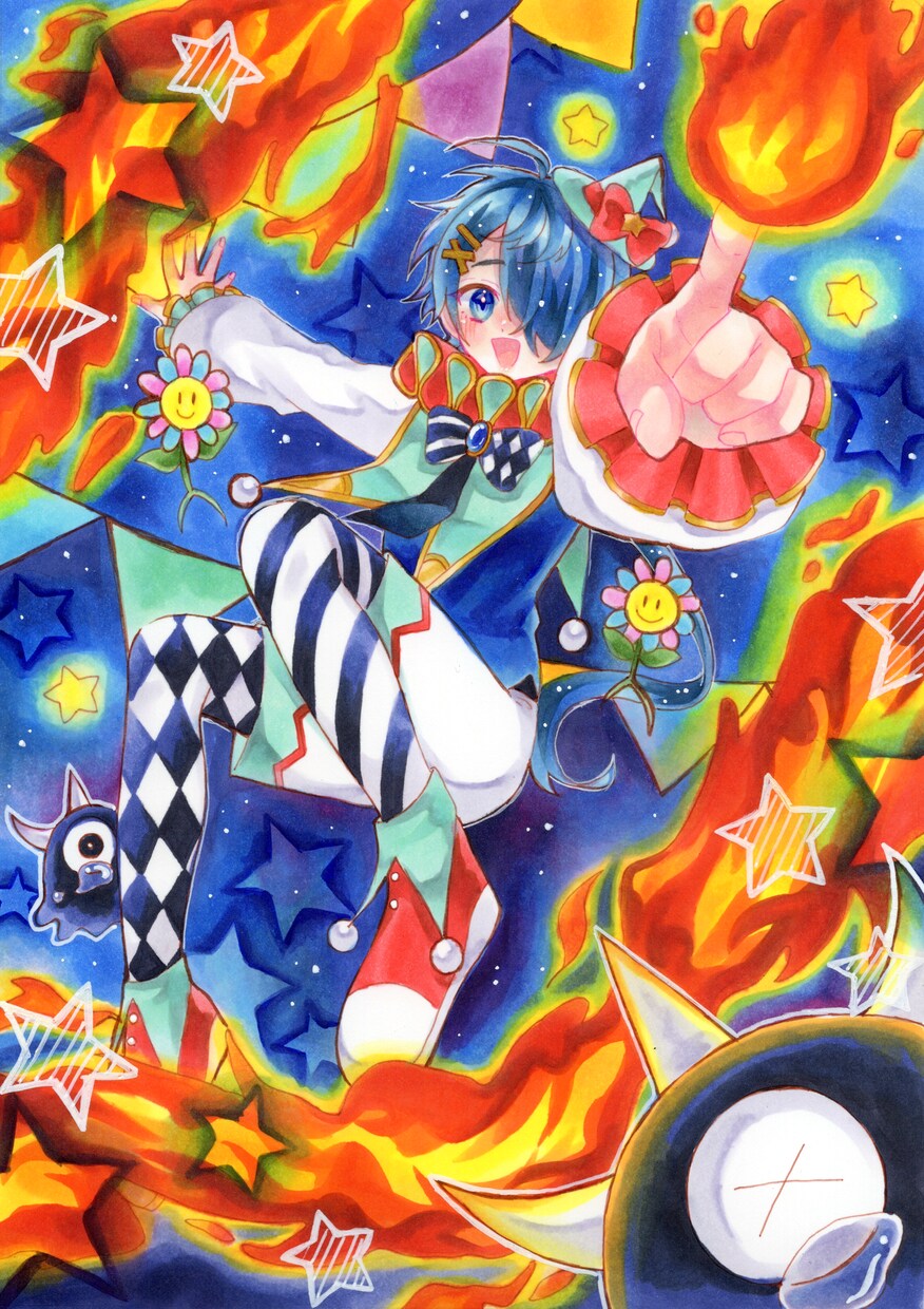 アイコンやサムネイル、MVなどのイラスト描きます アナログ画材でアニメっぽい絵柄で描きます！ イメージ3