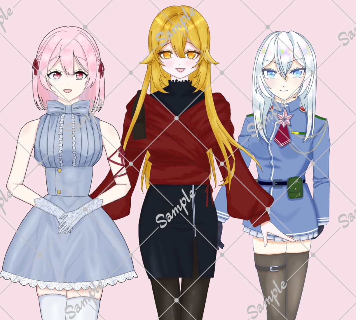 IRIAM用立ち絵&ミニキャラ　描きます 『IRIAM』で使える！立ち絵&SDを描かせていただきます！ イメージ4