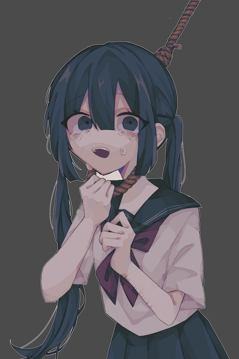 病み系動画イラスト、SNSアイコン等作成します 病み感のある仄暗いイラストを作成します イメージ1