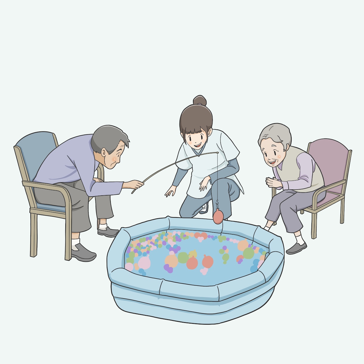 介護・福祉の現場で伝わるカットイラストを制作します 福祉関連のパンフレット・研修資料等にお使いいただけます。 イメージ5