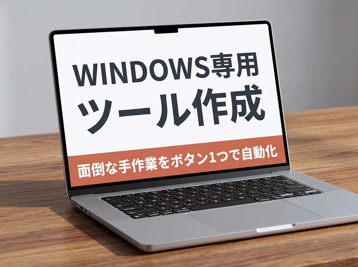 面倒なPC作業をボタン1つにする専用ツール作ります 毎日繰り返すファイル整理やデータ処理をボタン1つで一発解決！ イメージ1