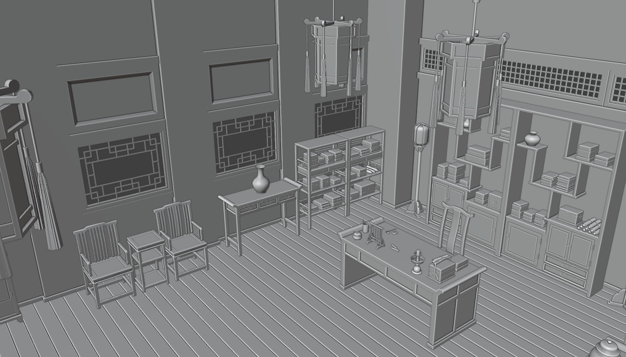 漫画・イラスト向けの背景3Dモデルを制作します クリスタやBlenderを使用した漫画・イラスト制作に イメージ3