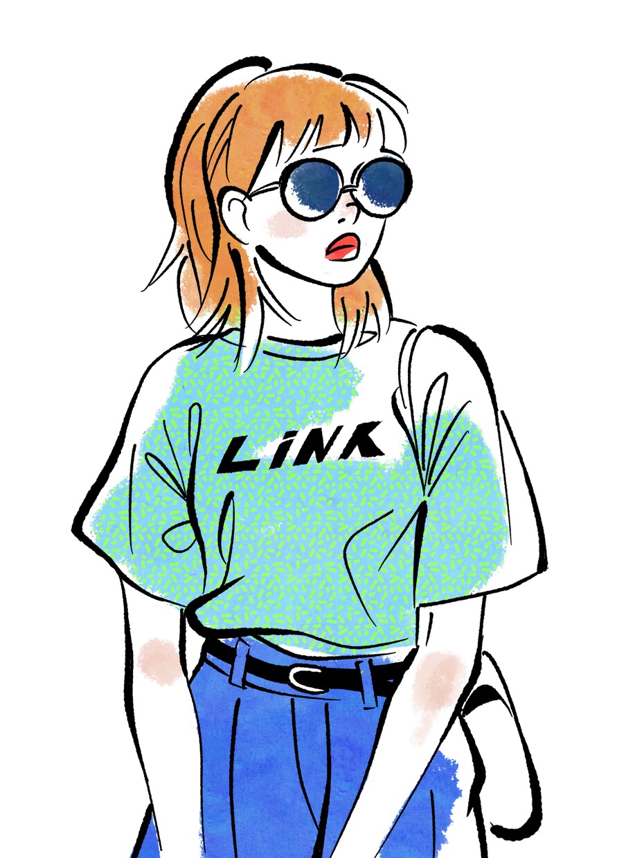 オシャレな女性イラスト作成します 水彩タッチでご希望の服装・髪型の女性イラストを作成します。 イメージ4
