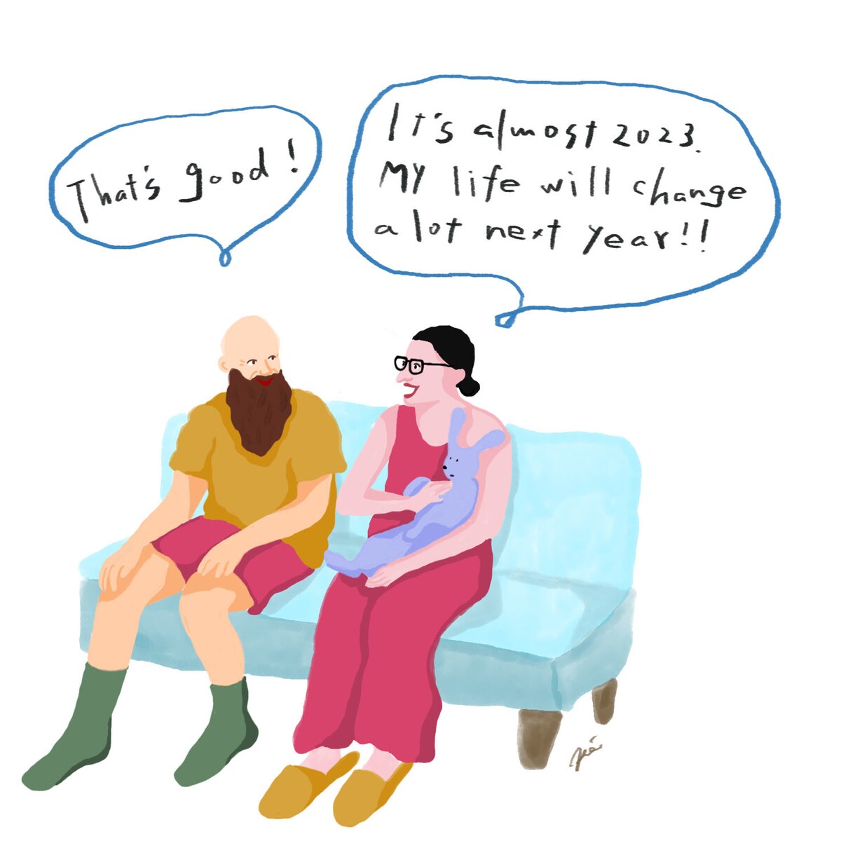 個性的で目を惹くイラスト描きます ユーモアのある可愛いイラストを挿絵やLPに◎ イメージ7