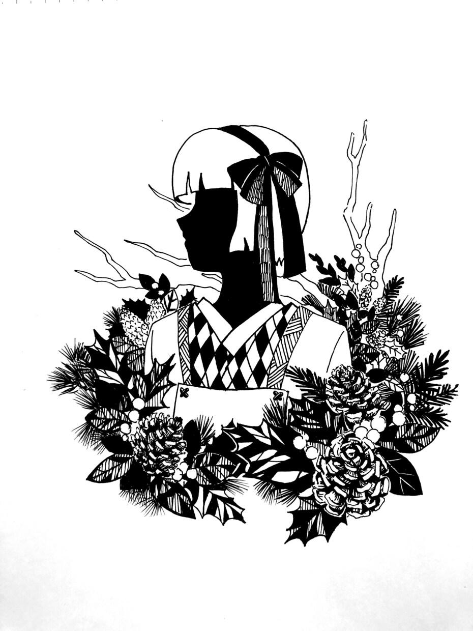 モダン風『切り絵』テイストのイラスト描きます お部屋のインテリアにしてもインパクトあり！ イメージ1