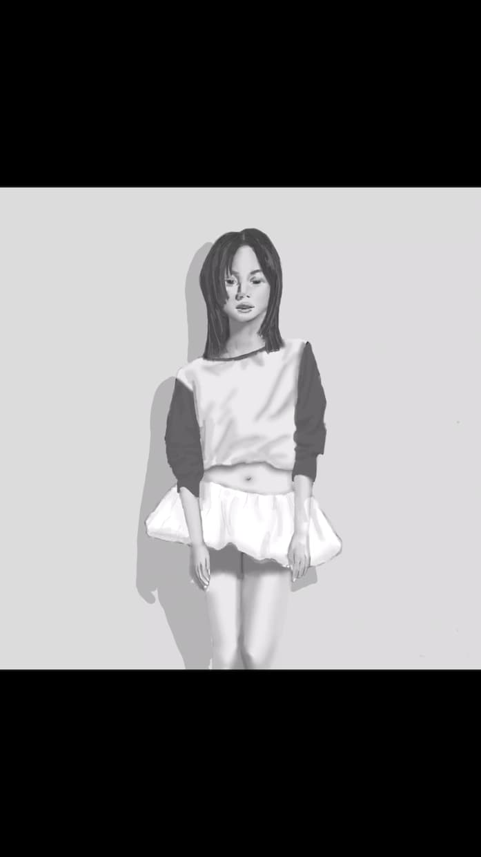 水彩画風のモノクロ似顔絵描きます 写真とは一味違う、水彩タッチのモノクロ似顔絵を描きます！ イメージ1