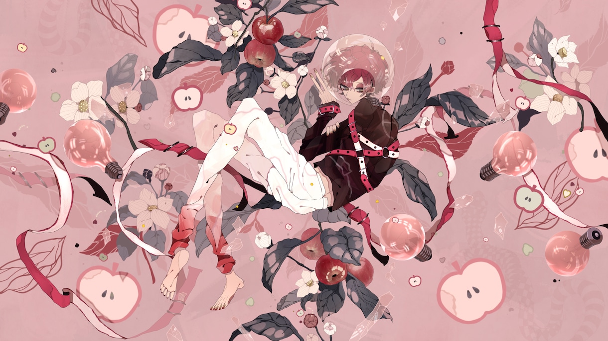 ダークで病み可愛い特別なイラストをお仕立て致します ♦︎一枚絵・歌ってみた・Vtuber・立ち絵・小説・グッズ等 イメージ3