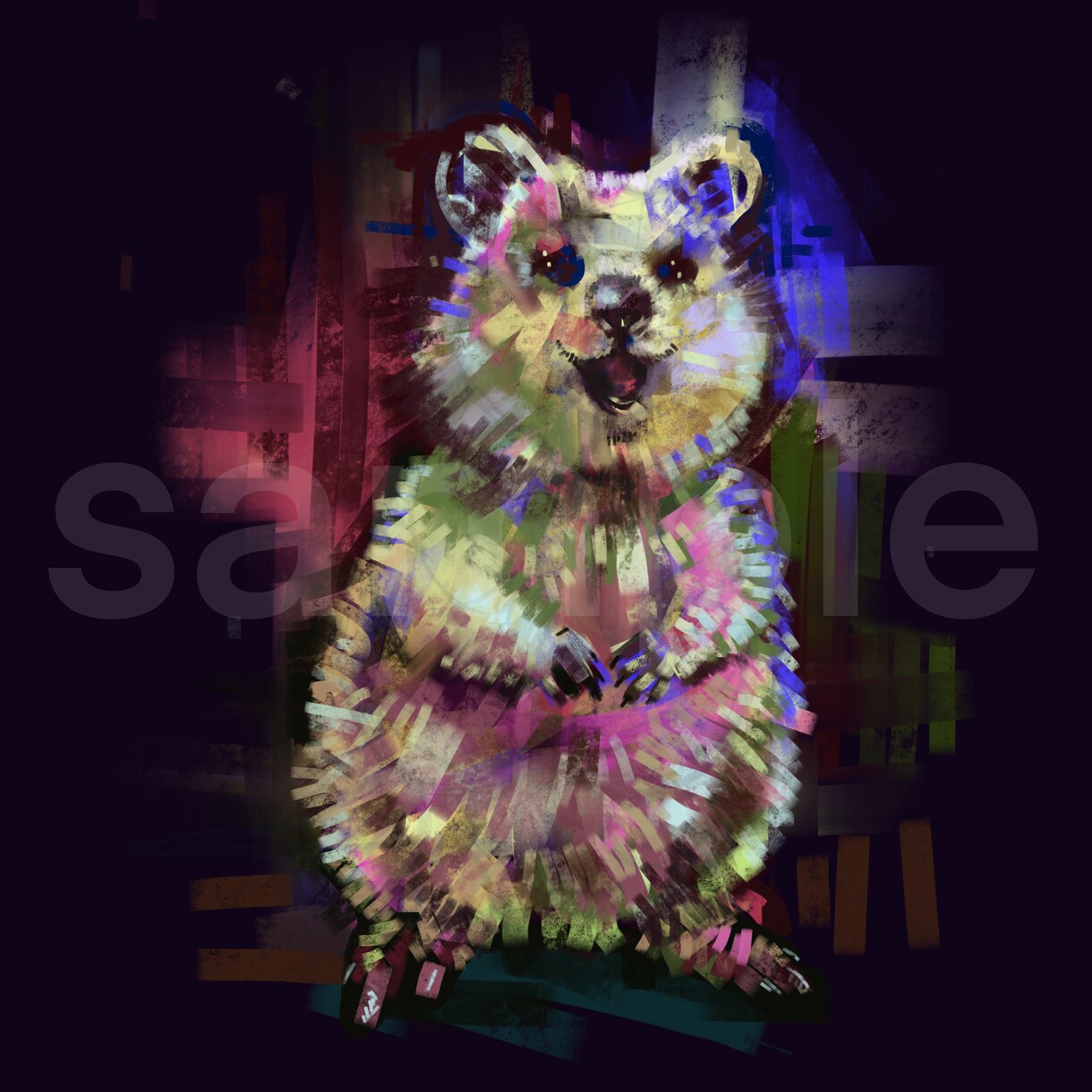 ペットなどの動物のデジタルイラスト描きます 写真を元に動物のカラフルなデジタルイラストを描きます。 イメージ4