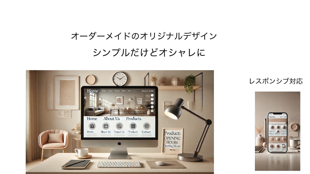 イメージに沿ったホームページ作ります 込み込み価格で編集のやり方もきっちりお伝えします イメージ1