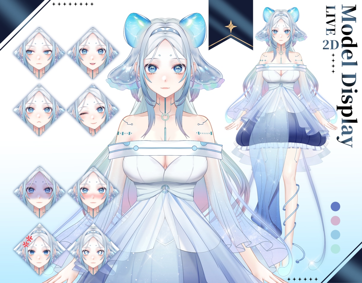 初心者向け！Vtuber高品質2Dモデリングします 修正無制限、あなたの理想のモデルをコミコミ価格で制作します！ イメージ7