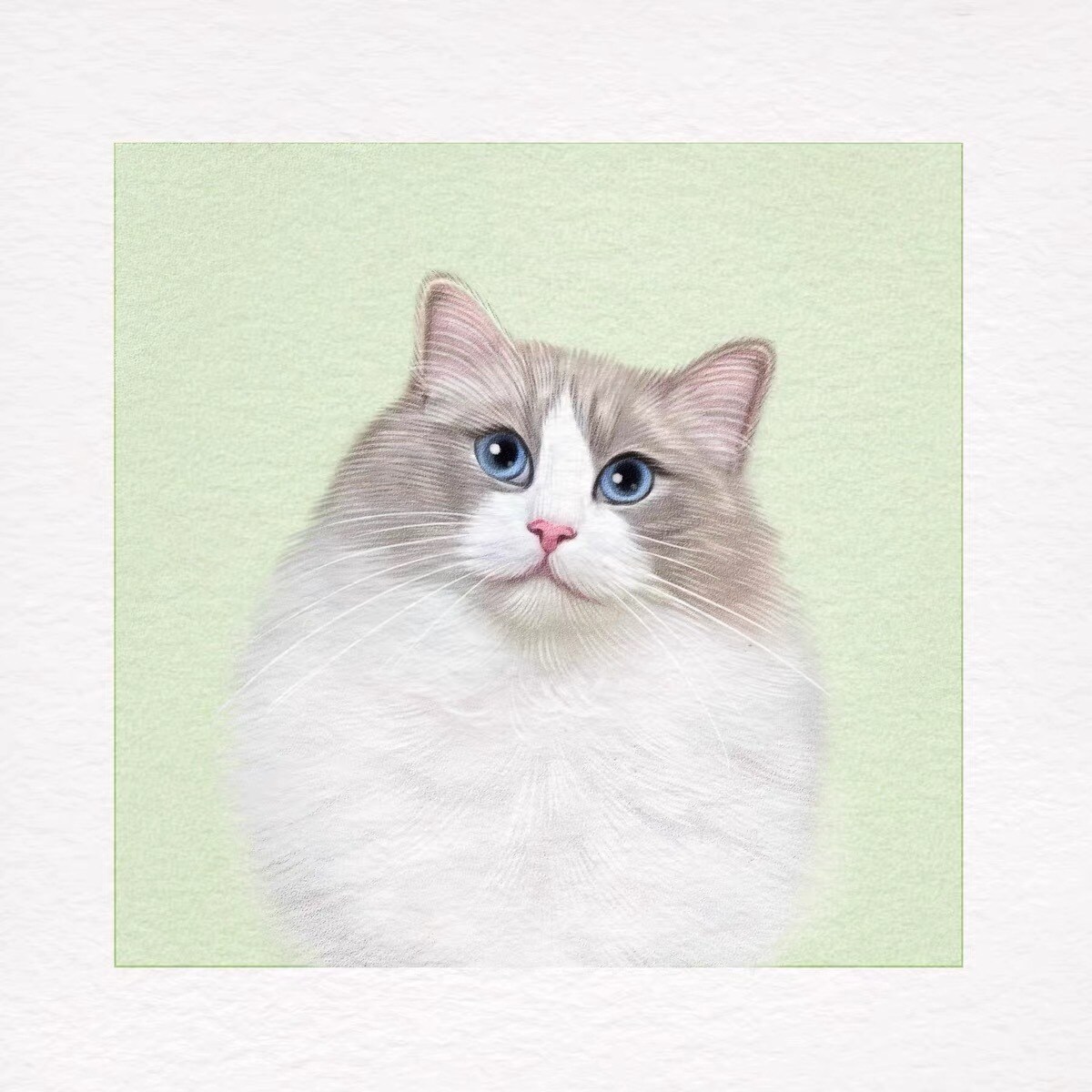 可愛いペットの写真を似顔絵に実写します 似顔絵/ペット/犬/猫/ギフト/グッズ/年賀状/イラスト イメージ6