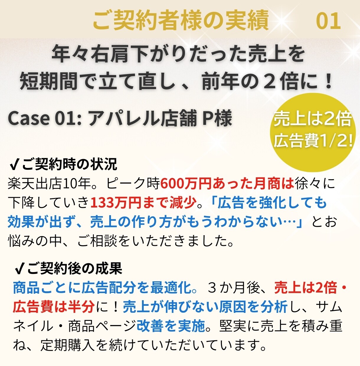 楽天RPP広告運用代行と売上増のアドバイスをします 楽天店長5年以上の豊富な経験で全力サポート！丸投げOK！ イメージ7