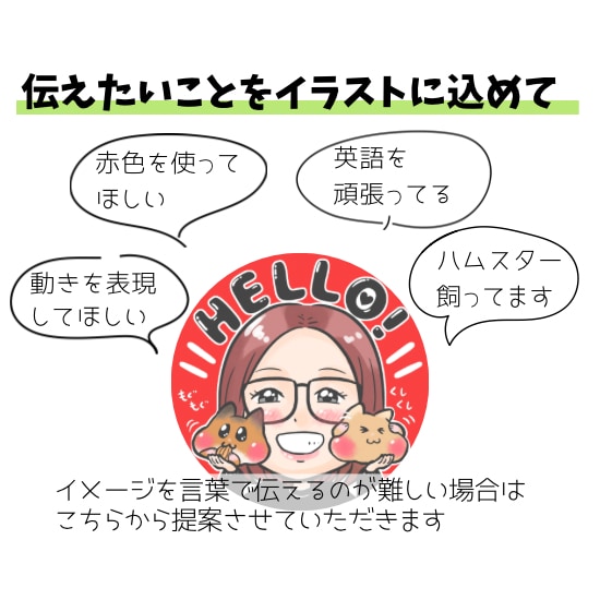 配信・SNSで目を引く可愛いイラスト描きます 修正何度でもOK！あなたの理想のアイコンに寄り添います イメージ2