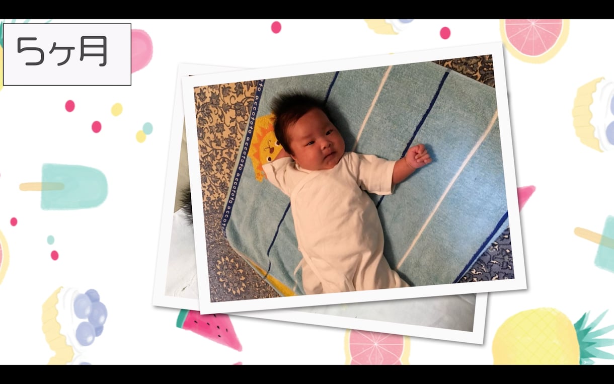 出産記念♡かわいい♡子供の誕生日ムービー作ります 世界に一つだけの誕生日ムービー！ イメージ2