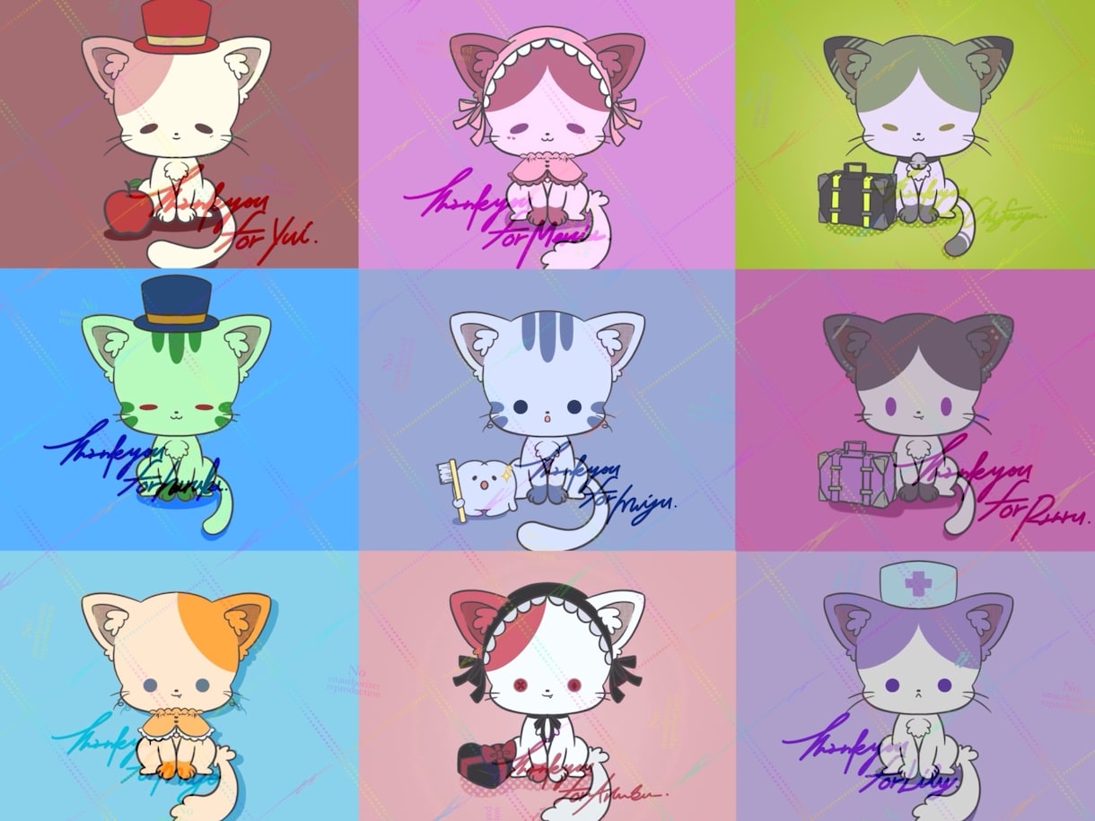 ゆるくて可愛い猫イラストかきます 猫の日にちなんで猫のアイコンにしませんか？ イメージ5