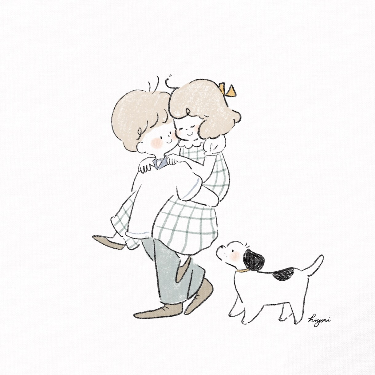 ゆるかわなペア画をお描きします カップルやお友達同士、結婚式にも！大切な人との想い出に♡ イメージ7