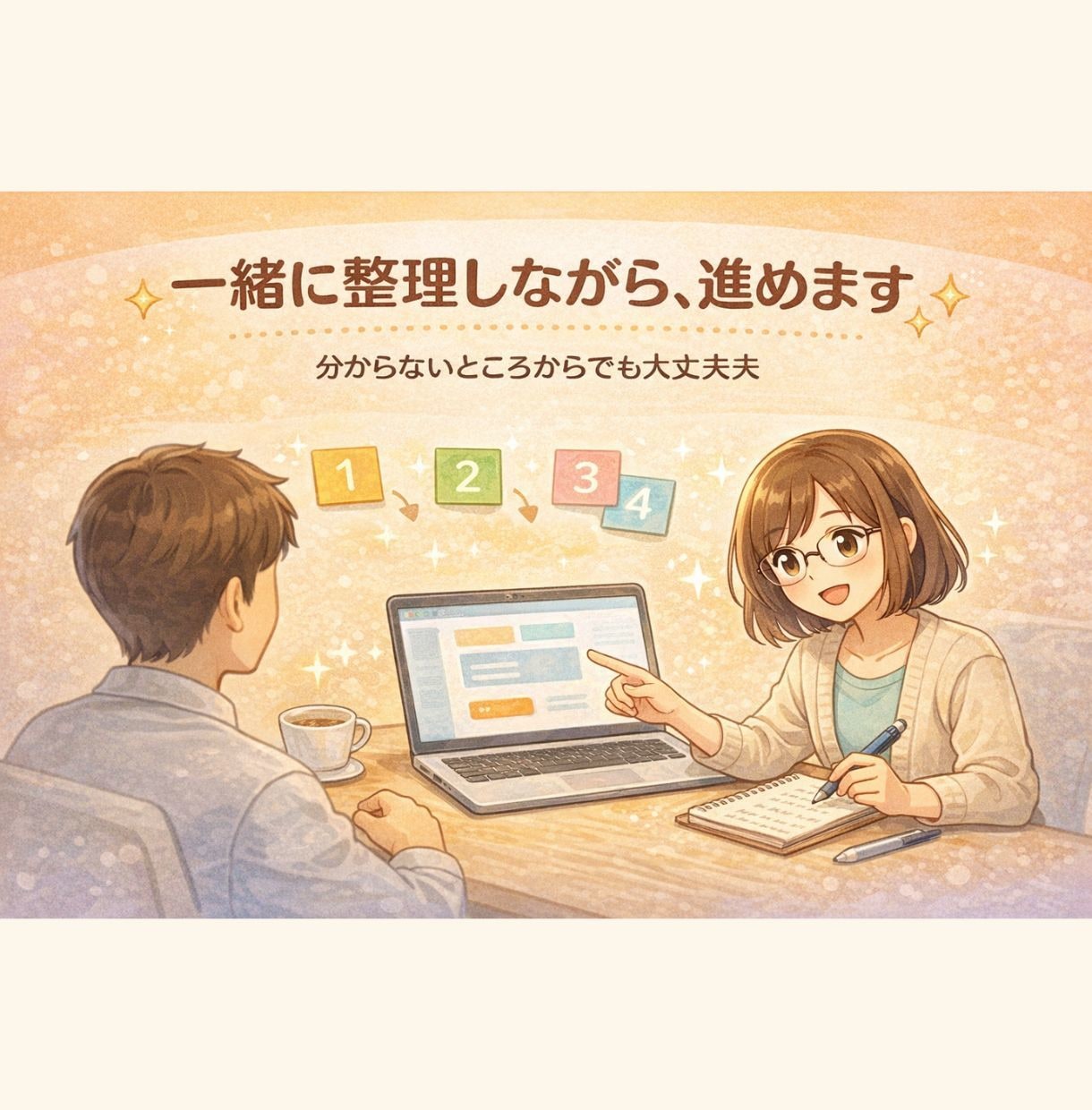 はじめてでも安心。ホームページを制作します 相談しながら、形にしていきます！ イメージ7