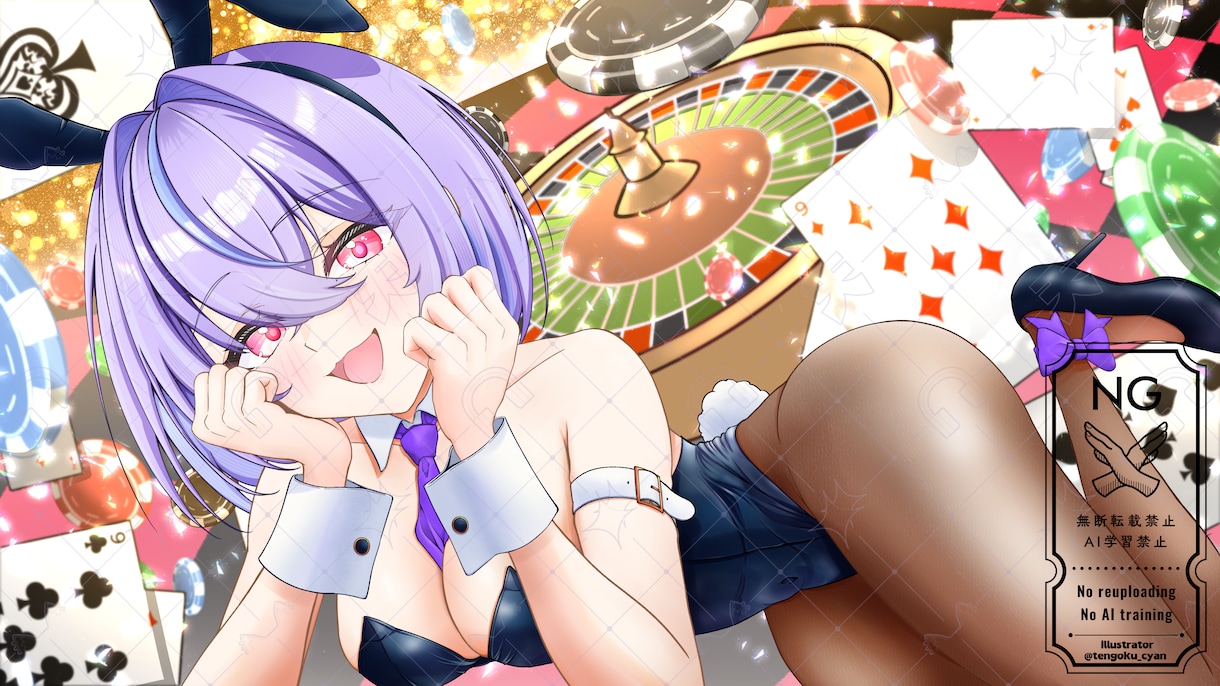 商用利用可！グッズ化可！一枚絵イラストを描きます ライバー活動をお手伝い！サムネ/歌みた/パネル開け/おはV イメージ3