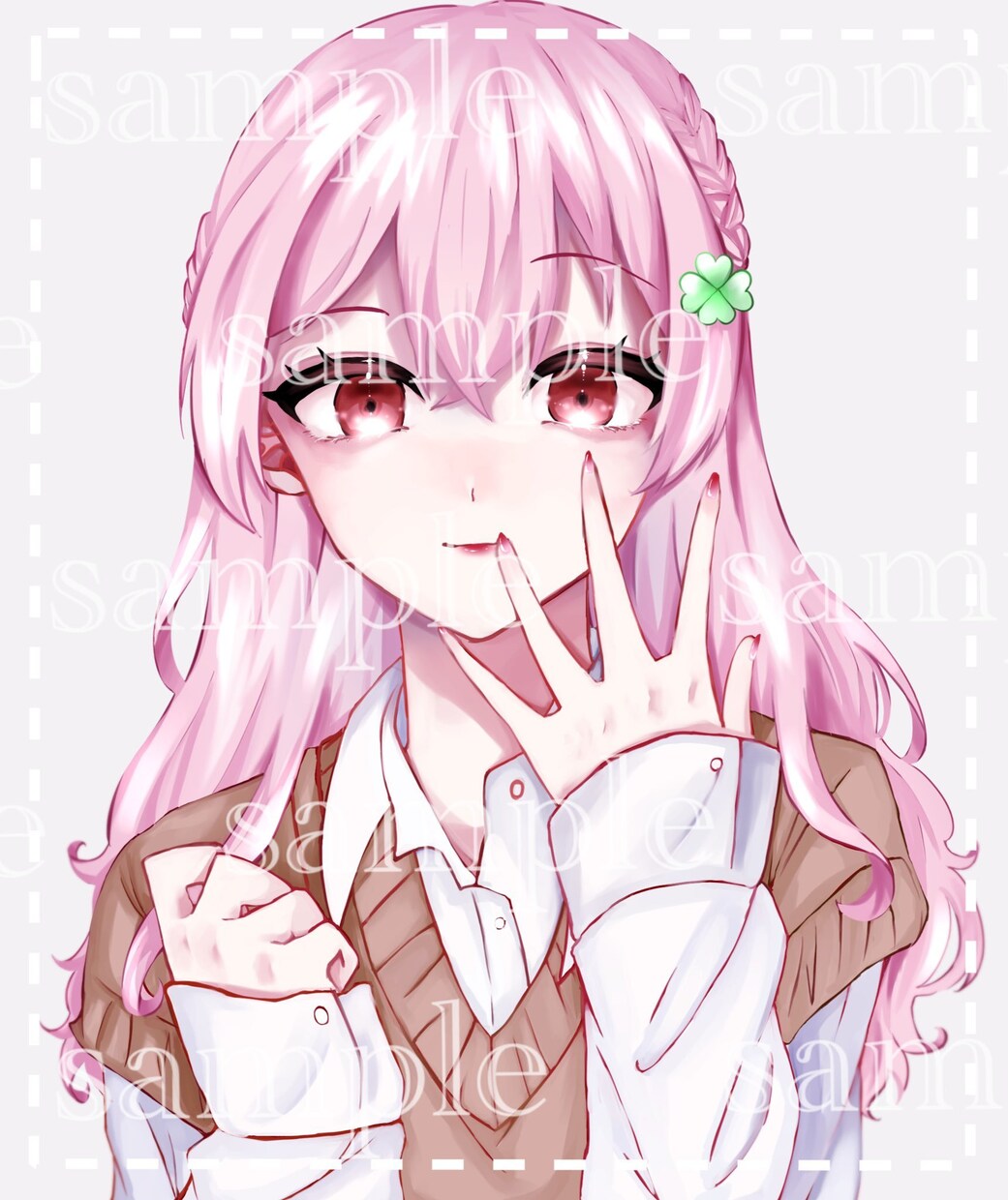 可愛いキラキラしたイラスト描きます アイコン、1枚絵、立ち絵、夢絵、アイコン描きます！ イメージ2