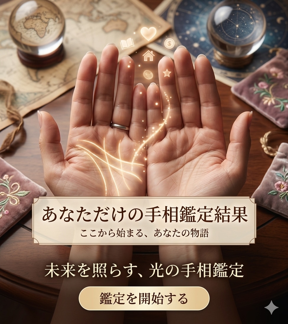 泣きそうな夜に。あなたの手相を読み解きます ひとりで抱えてきた気持ちを、少し軽くしませんか イメージ1