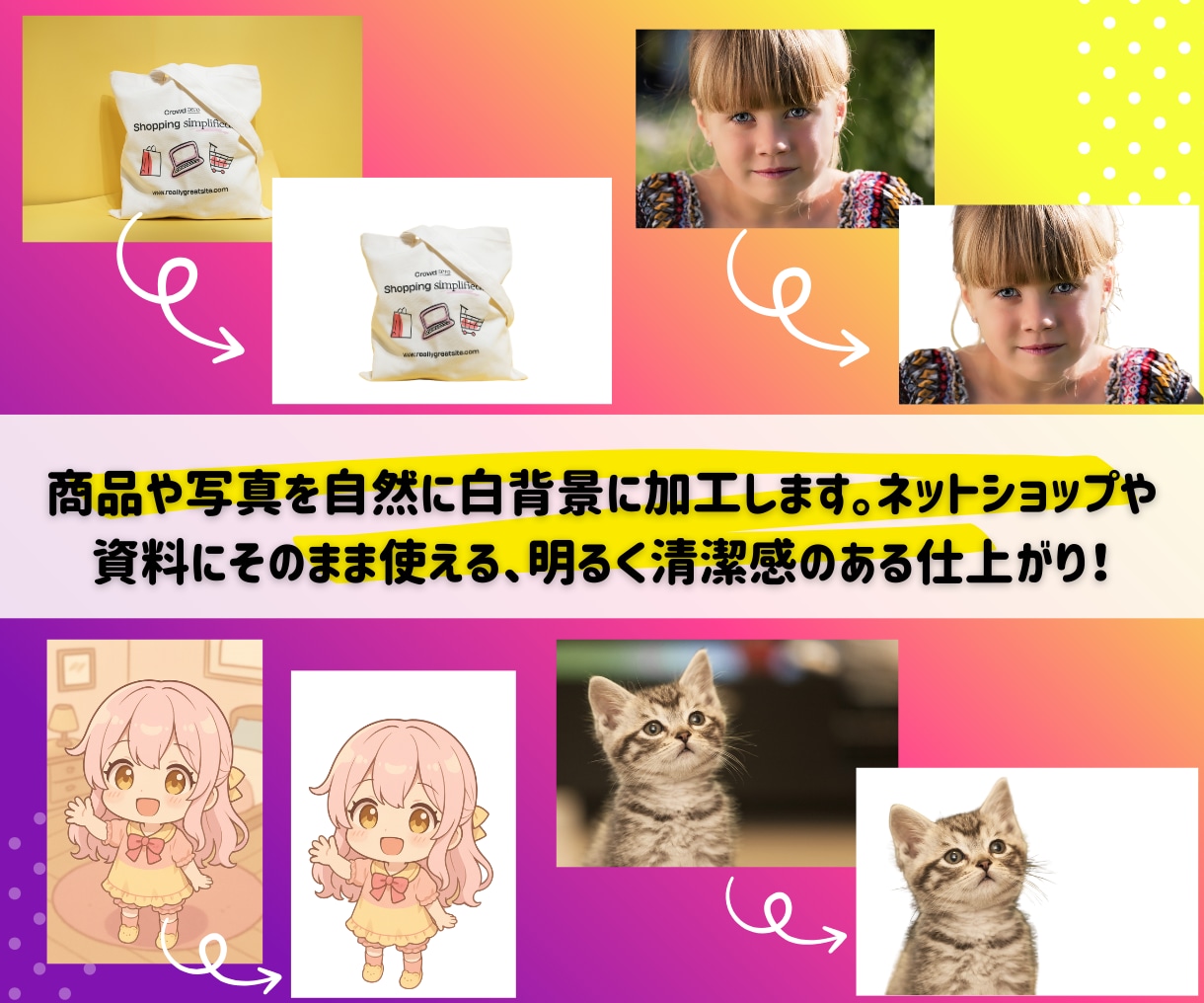 即日納品・商用利用可！背景透過・白抜きします ロゴ・商品写真・VTuber素材に！白抜き加工お任せください イメージ6