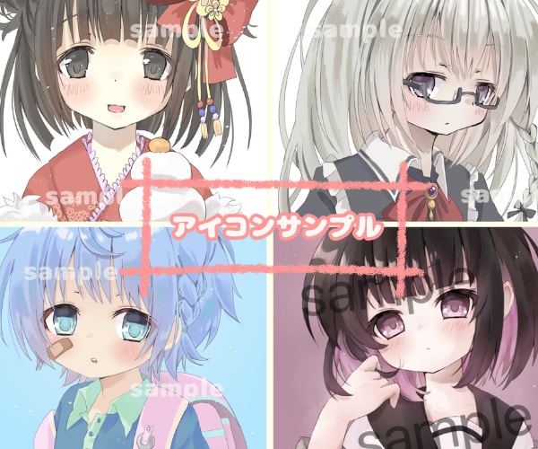 可愛い女の子のイラスト描きます SNSのアイコンやオリジナルキャラクター作成します イメージ2