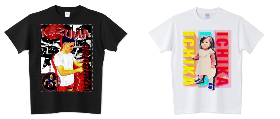 頂いた写真でtシャツをデザイン、作成します オリジナルブランドを経営しているプロがデザインします⭕️ イメージ2