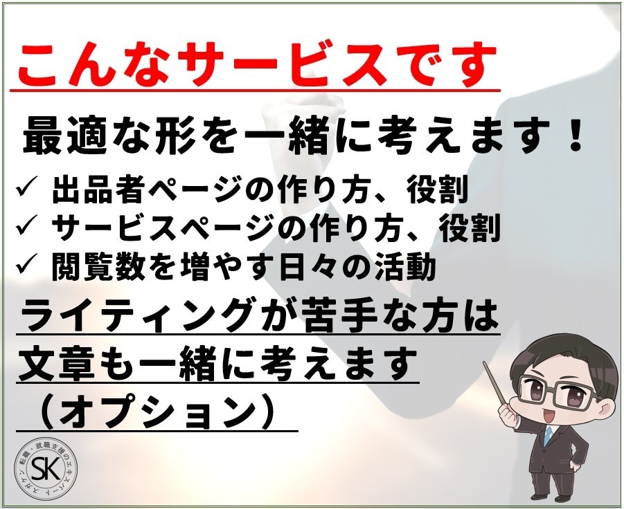 ココナラで最初の数件の実績作りをお手伝いします サービスを作る上で欠かせない考え方、思いを一緒に考えます。 イメージ7