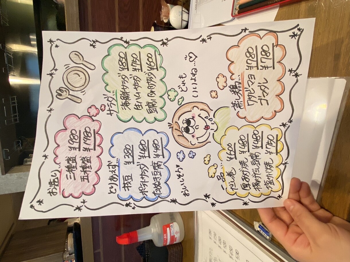 お店の看板やチラシ書きお手伝いします 心を込めて！この世に1枚しかないオリジナル作品にします！ イメージ2