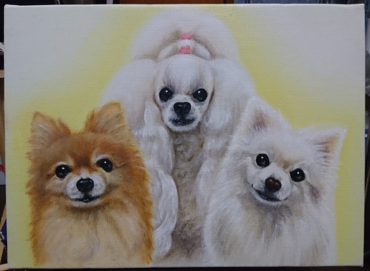 ペットの似顔絵をリアルな油絵で描きます 大好きなペットとの思い出を温かみのある油絵にしてみませんか？ イメージ7